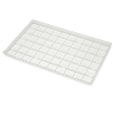 ANL Plastics white line tray for chocolates and biscuits